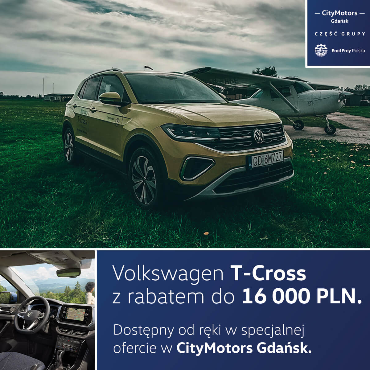 Volkswagen T-Cross z rabatem do 16 000 PLN