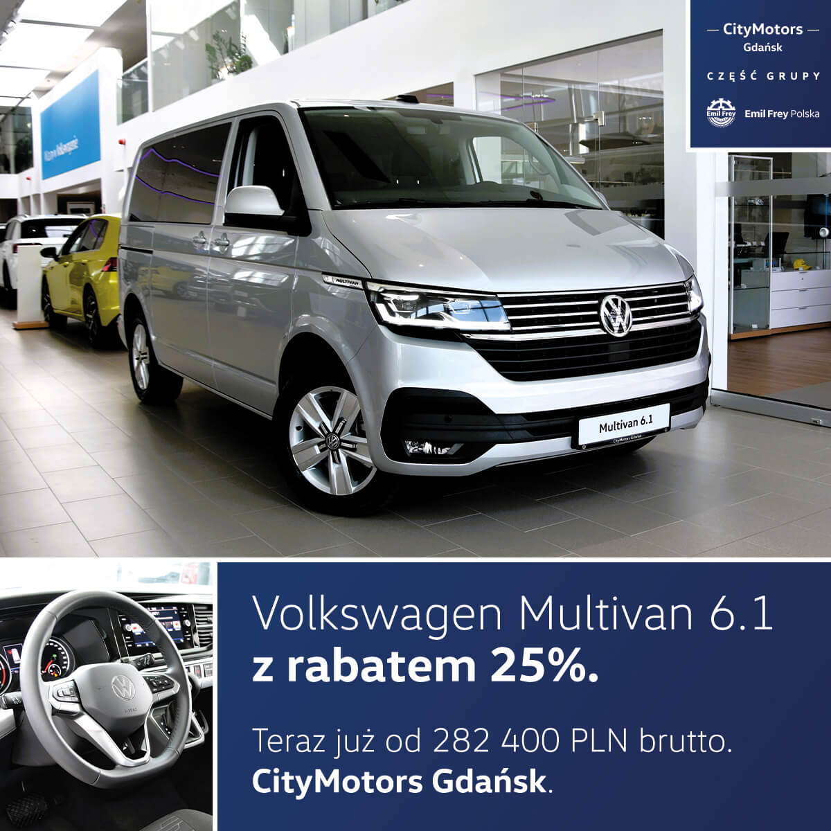 Ostatni Volkswagen Multivan 6.1 z rabatem 25%