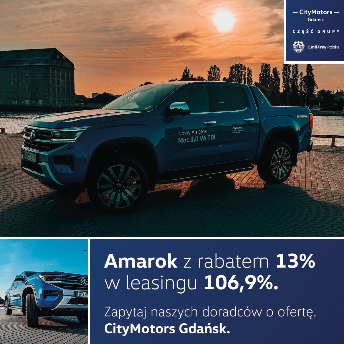 Amarok z rabatem 13% w leasingu 106.9%