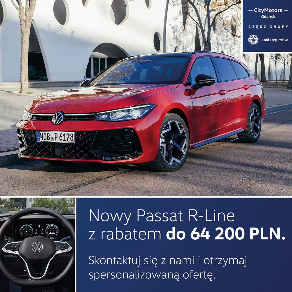 Nowy Passat R-Line z rabatem do 64 200 PLN