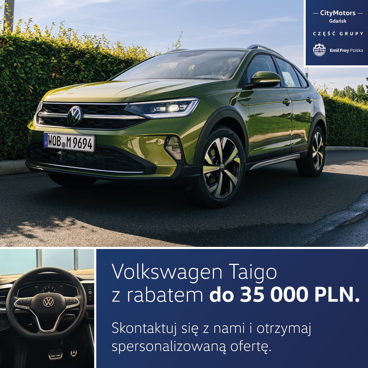 Volkswagen Taigo z rabatem do 35 000 PLN