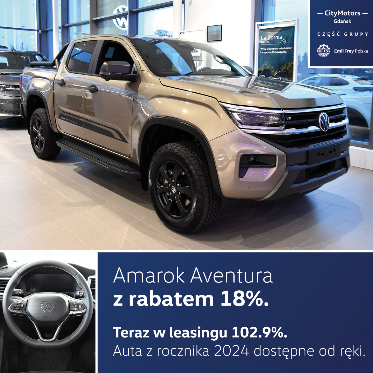 Volkswagen Amarok Aventura z rabatem 18%